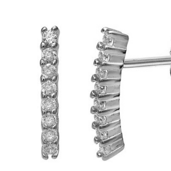 Giani Bernini Sterling Silver Ear Climbers Earrings
